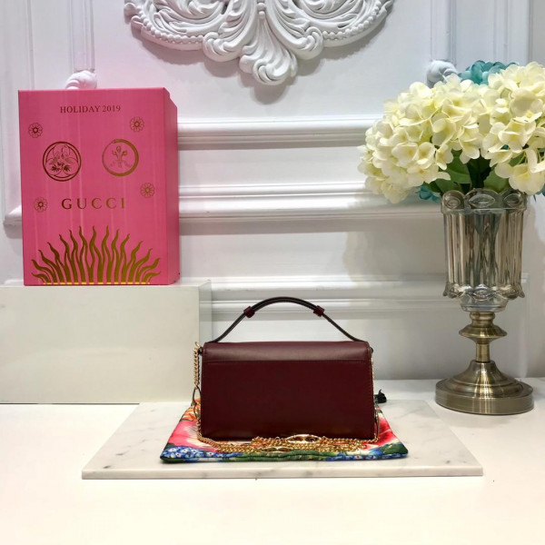 G*u*i zumi smooth leather mini shoulder bag