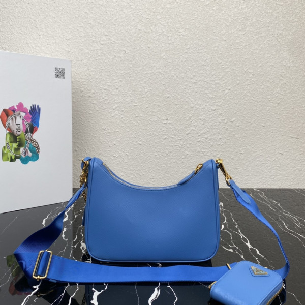 Pra*a re-edition 2005 saffiano bag-22*18*6.5cm