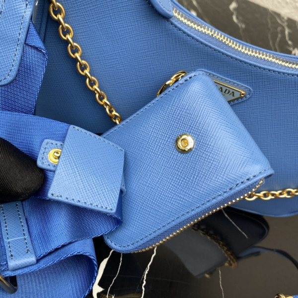 Pra*a re-edition 2005 saffiano bag-22*18*6.5cm