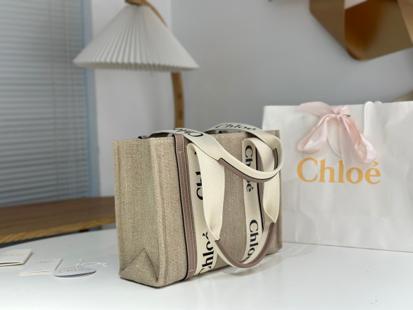 CHLOÉ woody tote bag-Mini/S/M/L